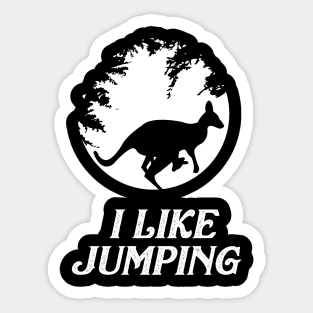 Kangaroo Jumping Sticker